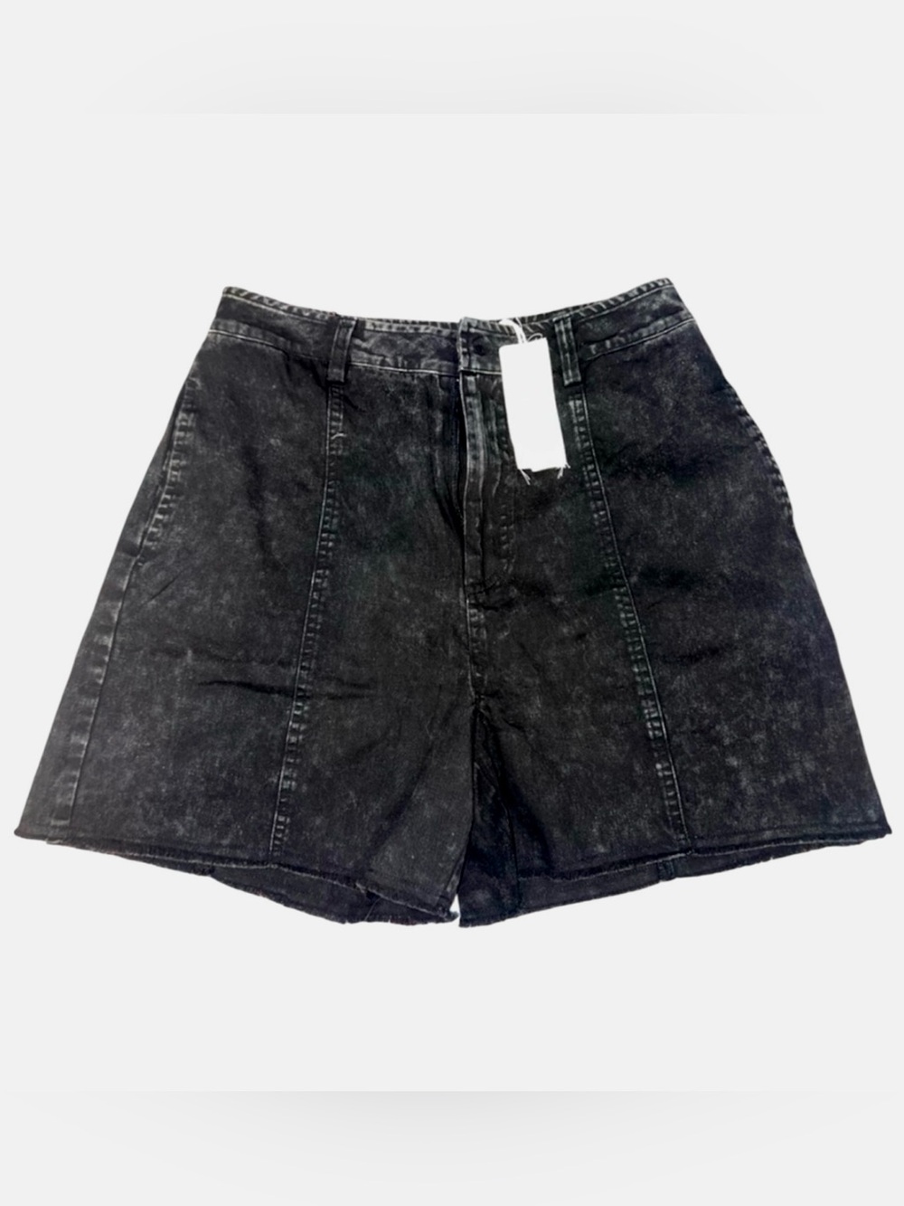 NWT Mystree Classic High-Rise Women's Soft Denim Black Shorts Size Small